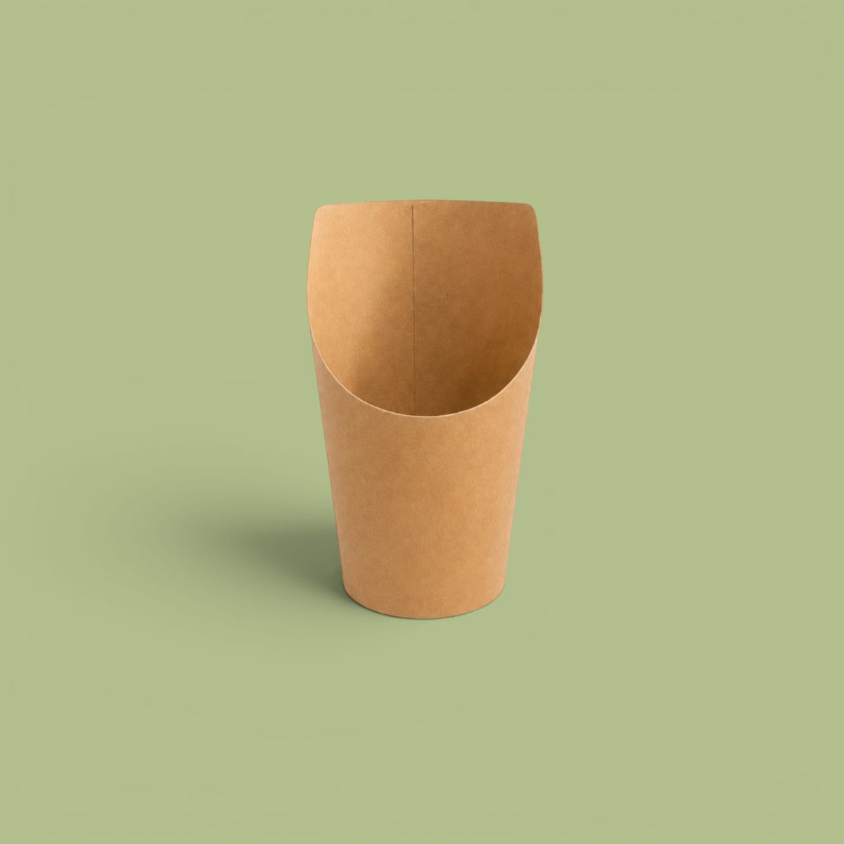 Fries cup round kraft medium