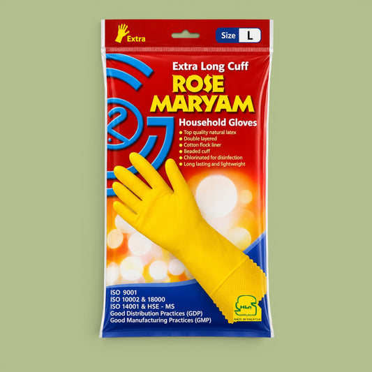 მრეცხავის ხელთათმანი გრძელი Rose Maryam
