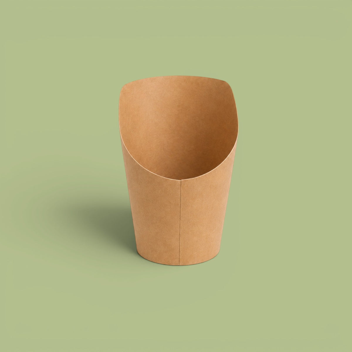 Fries cup round kraft small